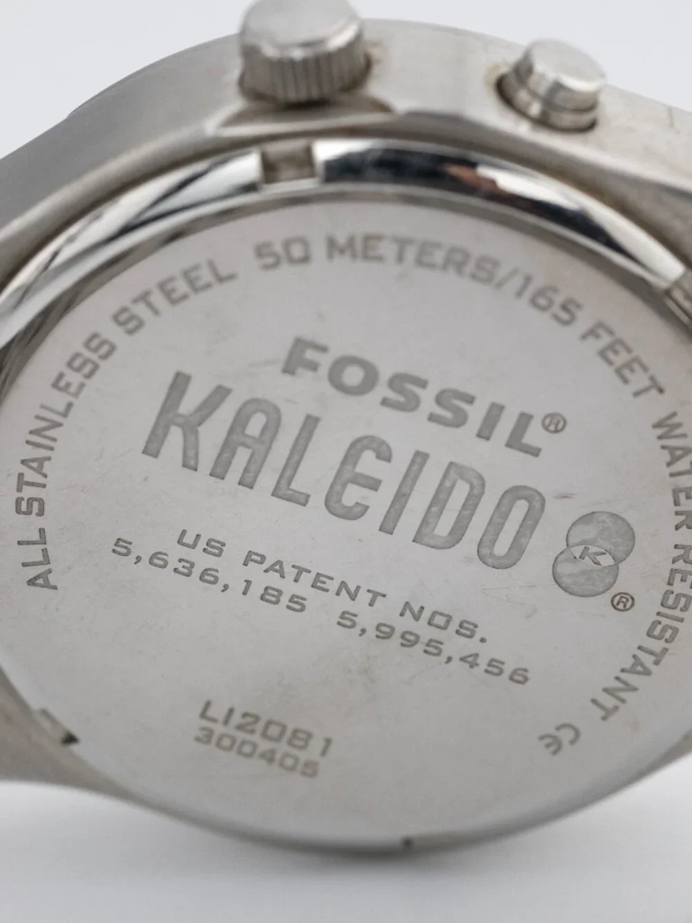 Fossil Kaleido LI2081 Stainless Steel Quartz Analog Men's Watch New Battery